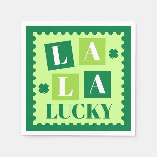 La La Lucky St. Patrick’s Day Servet (Voorkant)