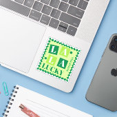 La La Lucky St. Patrick's Day Aangepaste Naam Sticker (Laptop met iPhone)