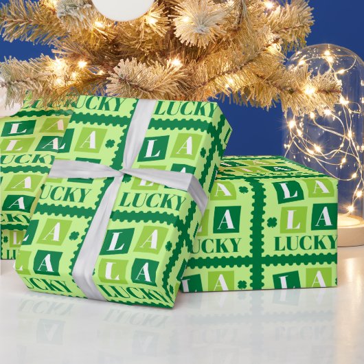 La La Lucky St. Patrick's Day Cadeaupapier (Feestdagen)