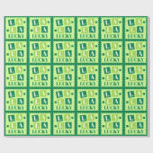 La La Lucky St. Patrick's Day Cadeaupapier (Vlak)