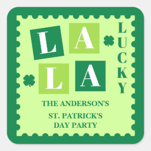La La Lucky St. Patrick's Day Custom Sticker