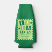 La La Lucky St. Patrick's Day Feestje Flesjeskoeler (Voorkant)