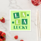 La La Lucky St. Patrick's Day Groen Servet (Insitu)