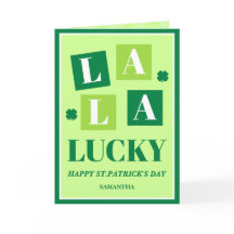 La La Lucky St. Patrick's Day Kaart