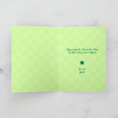 La La Lucky St. Patrick's Day Kaart (Binnen)