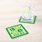 La La Lucky St. Patrick's Day Kartonnen Onderzetters (Insitu)