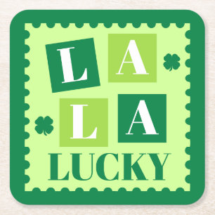 La La Lucky St. Patrick's Day Kartonnen Onderzetters