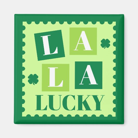 La La Lucky St. Patrick's Day Magneet (Voorkant)