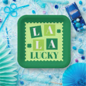 La La Lucky St. Patrick's Day Papieren Bordje (Feest)