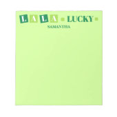 La La Lucky St. Patrick's Day Persoonlijk Notitieblok (Voorkant)