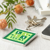 La La Lucky St. Patrick's Day Persoonlijk Sleutelhanger (Zijkant)