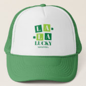 La La Lucky St. Patrick's Day Persoonlijk Trucker Pet (Voorkant)