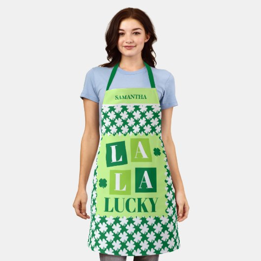 La La Lucky St. Patrick's Day  Schort (Gedragen)