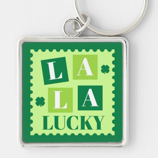 La La Lucky St. Patrick's Day Sleutelhanger (Voorkant)
