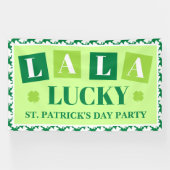 La La Lucky St. Patrick's Day Spandoek (Horizontaal)