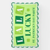 La La Lucky St. Patrick's Day Spandoek (Verticaal)