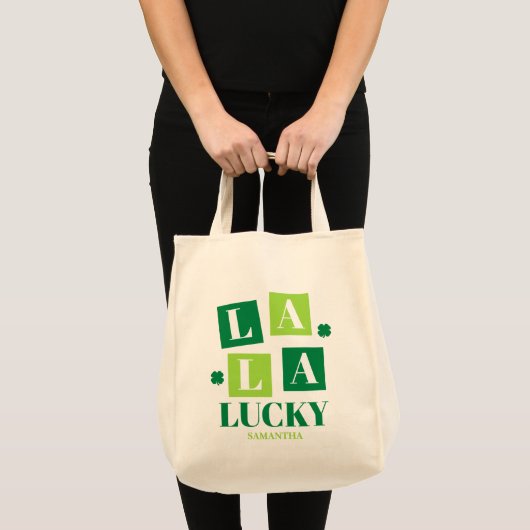 La La Lucky St. Patrick's Day Tote Bag (Voorkant (product))