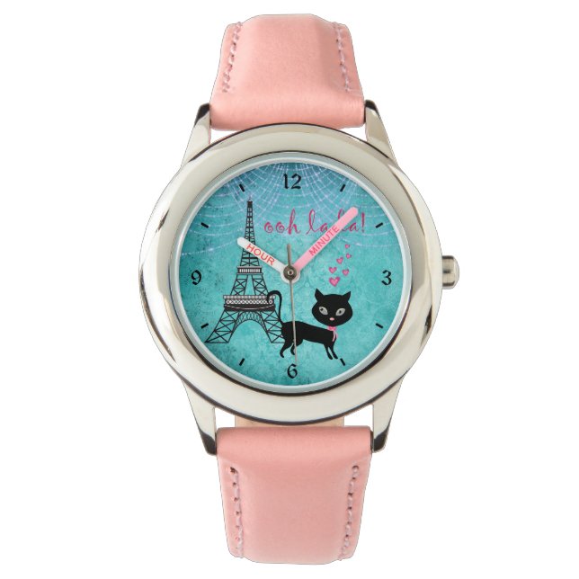 La La Paris met Eiffeltoren en lichten Horloge (Voorkant)