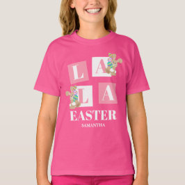 La La Pasen Cute Bunny Roze Meisjes T-shirt