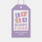 La La Pasen Konijn Cadeautags Cadeaulabel (Achterkant)