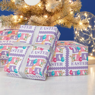 La La Pasen Konijn Eierenjacht Cadeaupapier