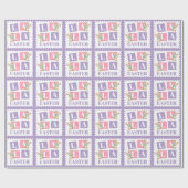 La La Pasen Konijn Pastel Inpakpapier (Vlak)