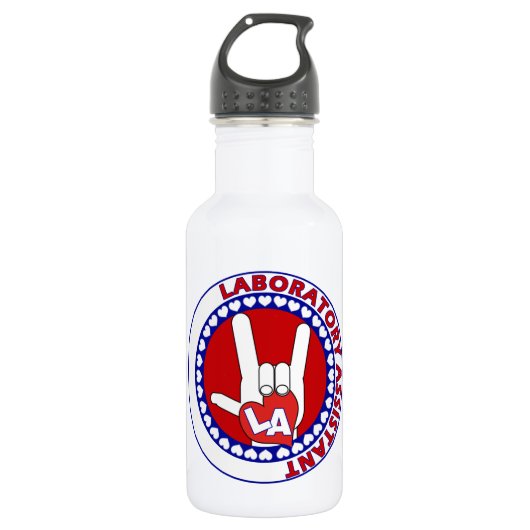 LA LABORATORY ASSISTANT LOGO LOS WATERFLES (Voorkant)