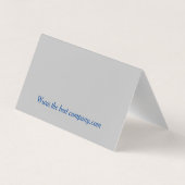 La Laguna #1 schilderij in blauw, blauwgroen Visitekaartje (Achterkant)