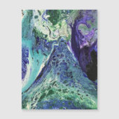 La Laguna #1 schilderij in blauw, blauwgroen, wit  (Voorkant)