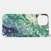 La Laguna schilderij blauw blauwgroen wit zwart iPhone Hoesje (Achterkant horizontaal)