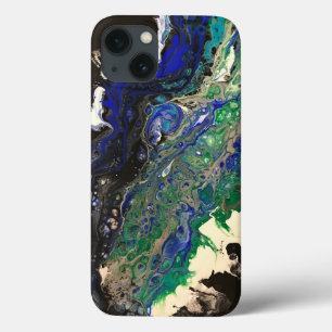 La Laguna schilderij zwart blauw blauwgroen wit Case-Mate iPhone Case