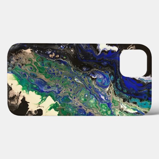 La Laguna schilderij zwart blauw blauwgroen wit Case-Mate iPhone Case (Achterkant (horizontaal))