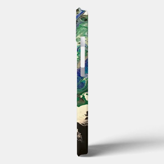 La Laguna schilderij zwart blauw blauwgroen wit Case-Mate iPhone Case (Achterkant / Links)