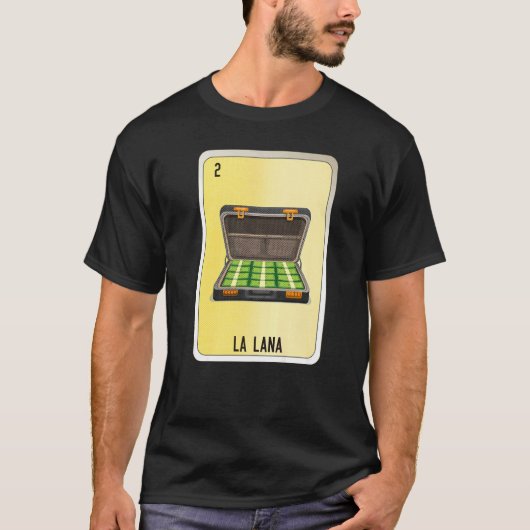 La Lana Mexican Slang Lottery Bingo Cards 1 T-shirt (Voorkant)