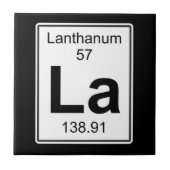 La - Lanthanum Tegeltje (Voorkant)
