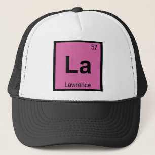 La - Lawrence Kansas Scheikunde Periodiek Systeem Trucker Pet