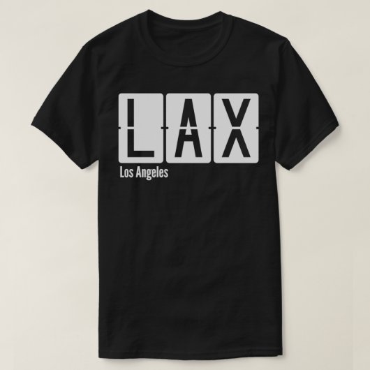 LA LAX Airport Code T-shirt (Design voorkant)