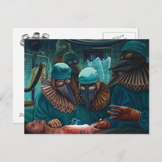 La leçon d'anatomie briefkaart (Voorkant / Achterkant)