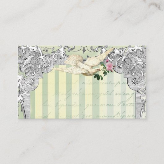 La Lettre D'amour Dove Place Card Plaatskaartje (Voorkant)