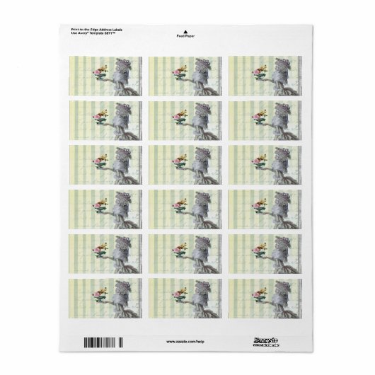 La Lettre D'amour Etiket (Full Sheet)