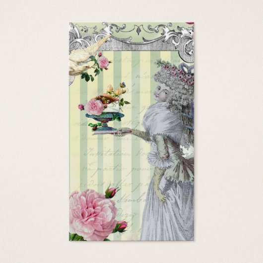 La Lettre D'amour gift label/zwemg label Visitekaartjes (Voorkant)