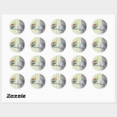 La Lettre D'amour Ronde Sticker (Vel)