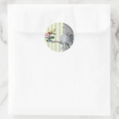 La Lettre D'amour Ronde Sticker (Tas)