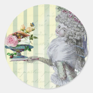 La Lettre D'amour Ronde Sticker