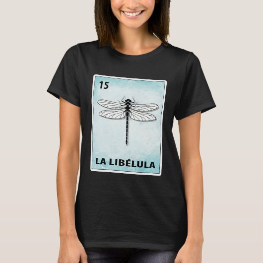 La Libelula Mexicaanse Libellenkaarten T-shirt (Voorkant)