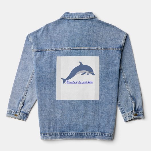 La libertad como principio denim jacket (Achterkant)