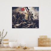 La liberté guidant le peupl door Eugène Delacroix Poster (Keuken)