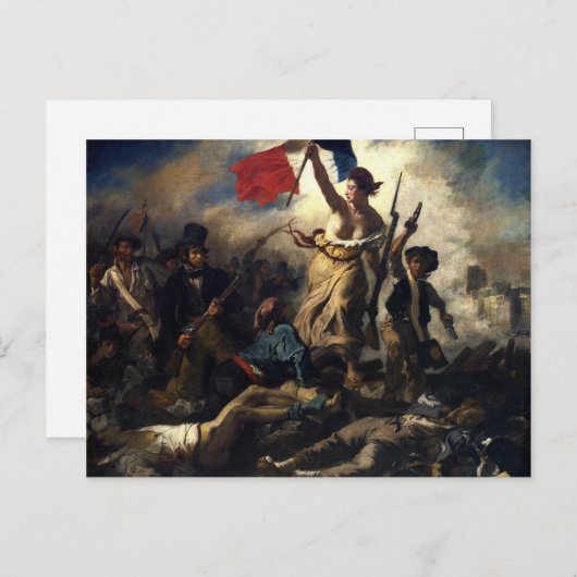 La liberté guidant le peuple briefkaart (Voorkant / Achterkant)