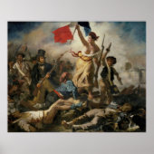 La Liberté guidant le peuple - Eugène Delacroix Poster (Voorkant)
