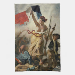La Liberté guidant le peuple, Eugène Delacroix Theedoek